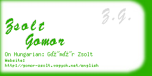 zsolt gomor business card